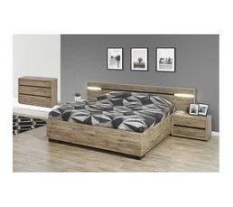 ALTOBUY Chambre 160x200cm Avec Chevets Et Commode - Irisa