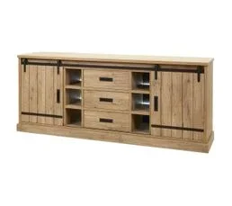 ALTOBUY Ensemble Séjour Industriel Complet Avec Table 170cm Piètement U - Cedra