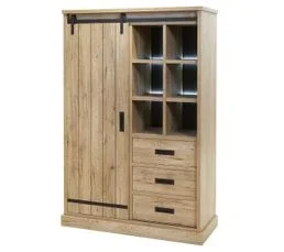 ALTOBUY Ensemble Séjour Industriel Complet Avec Table 170cm Piètement U - Cedra