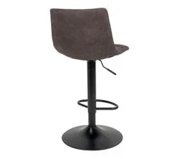 ALTOBUY Lot De 4 Tabourets Acier Et Tissu Gris - Magnus