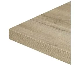 ALTOBUY Table 170cm Aspect Bois Arizona Oak Piètement à Métal Noir - Arizona