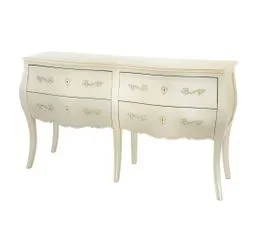 AMADEUS Commode Double Silver Murano