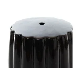 AMADEUS Tabouret Hortance Noir En Céramique