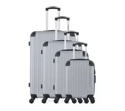 AMERICAN TRAVEL Set De 3 Valises Et Un Vanity Abs Budapest-m 4 Roues