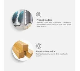 ARTGEIST Paravent 3 Volets Toile Intissée 135x172cm