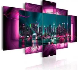ARTGEIST Tableau Manhattan 100 X 50 Cm Violet