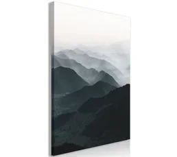 ARTGEIST Tableau Parallel Ridges Vertical 40 X 60 Cm Gris