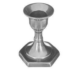 ATMOSPHERA Bougeoir Chandelier En Métal Argenté H 7,5 Cm