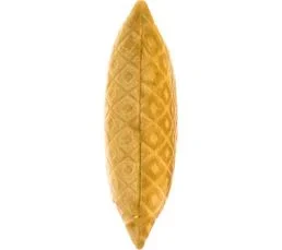 ATMOSPHERA Coussin Déhoussable Ocre Motif En Relief 40 X 40 Cm