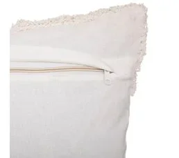 ATMOSPHERA Housse De Coussin Ivoire Motifs Tuftés 40 X 40 Cm