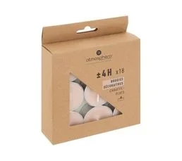 ATMOSPHERA Lot De 18 Bougies Décoratives Chauffe-plats Rose D. 3.75 X H.1.5 Cm