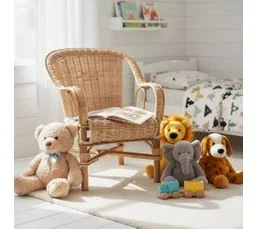 AUBRY GASPARD Fauteuil Enfant En Rotin Loni Naturel