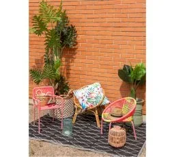 AUBRY GASPARD Fauteuil Rond Enfant En Rotin Lune