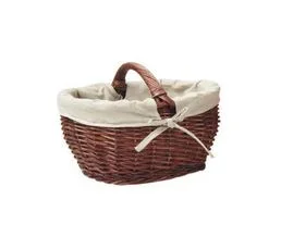 AUBRY GASPARD Panier De Marché En Osier Marron Grand