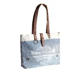 AUBRY GASPARD Sac En Jean Inscription  Adventure