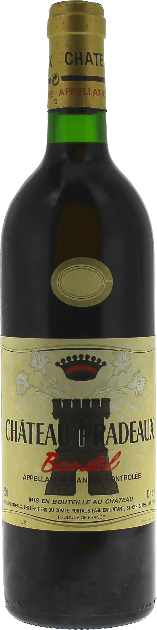 BANDOL CHÂTEAU PRADEAUX 1997