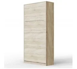 BB LOISIR Armoire Lit Escamotable 90x200 cm Vertical Mural Supérieur Chêne Sonoma//chêne Sonoma