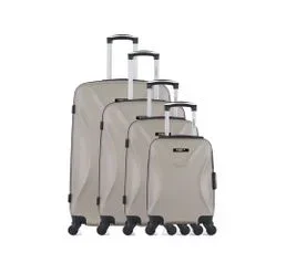 BLUESTAR Set De 3 Valises Et Un Vanity Abs Garibaldi-m