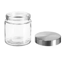 Bocal En Verre "guy" 750ml Transparent et Argent