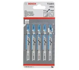 BOSCH 5 Lames De Scie Sauteuse 92mm Pour Le Métal T118a - Bosch - 2608631013