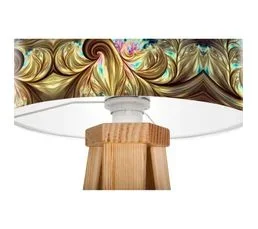 BPS KONCEPT Lampe De Chevet Bois Multicolore 30x30x45cm