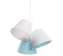 BPS KONCEPT Suspension Tissu Blanc 50x50x107cm