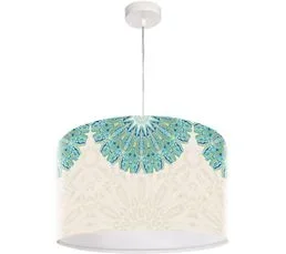 BPS KONCEPT Suspension Yoga 225-30 Rond Ø 50 Cm Blanc