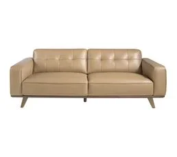 Canapé 3 Places En Cuir Beige Angel Cerda
