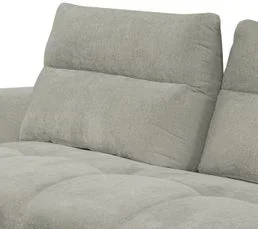 Canapé d'angle droit GIOVANNI tissu galet