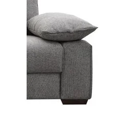 Canapé d'angle gauche CASLAN tissu taupe