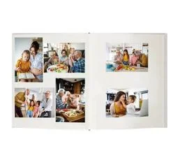 CEANOTHE Album Photo Adhésif Cordoue Blanc 240 Photos 10x15 Naturel   Rouge Foncé