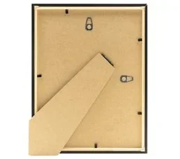 CEANOTHE Cadre Photo Essentiel Exposition Noir 18x24 Cm Naturel   Noir Bois Massif Fsc