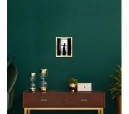 CEANOTHE Cadre Photo Julia Doré 24x30 Cm Naturel   Doré Résine Recyclée