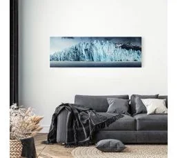 CEANOTHE Tableau Sur Toile Beauté Du Monde 45x135 Cm Naturel   Bleu