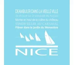 CEANOTHE Tableau Sur Toile Nice Bleu Clair 30x30 Cm Naturel   Bleu