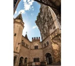 CEANOTHE Tableau Sur Verre Synthétique Rocamadour Lot 65x97 Cm Naturel   Beige