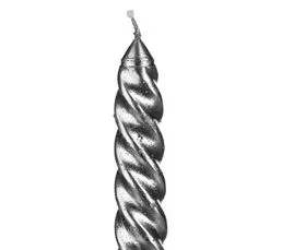 Chandelles X4 argent H. 25 cm  Argenté