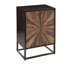 Chiffonnier 3 Tiroirs "origines" 74cm Marron et Noir