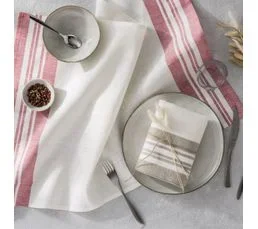 COUCKE Torchon Uni En Lin 50x75