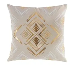 Coussin Déco Déhoussable "cybele" 45x45cm Beige