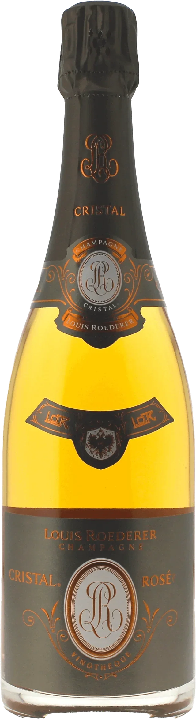 CRISTAL ROEDERER VINOTHÈQUE ROSÉ EN COFFRET 2002
