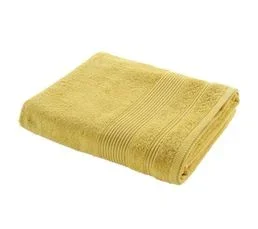 DOUCEUR D'INTERIEUR Drap De Bain Dayta - Eponge Unie 500 G/m² - 90 X 150 Cm - Mimosa