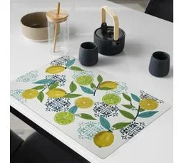 DOUCEUR D'INTERIEUR Set De Table Opaque Citron