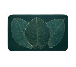 DOUCEUR D'INTERIEUR Tapis De Bain 45 X 75 Cm Feuilles De Jade