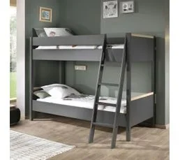 DRAWER Lit Enfant Superposé En Bois 90x200cm