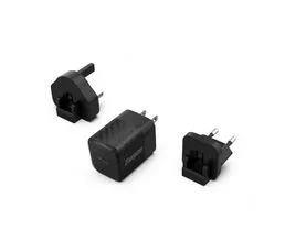 ENERGIZER Chargeur Rapide Usb-a Et Usb-c 38w - Sans Câble - 3 Prises Incluses (eu/us/uk) - Noir