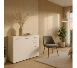 Enfilade 2+1 Portes Et 2 Tiroirs H82,4 Cm