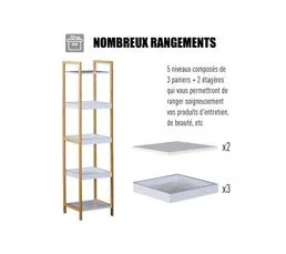 Etagère En Bambou Pandy