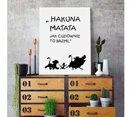 FEEBY Tableau Bois Hakuna Matata 3 80 X 120 Cm Blanc