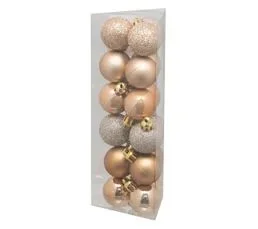 FEERIC LIGHTS AND CHRISTMAS Déco De Sapin Lot De 18 Boules De Noël  D 3 Cm - Beige Nude